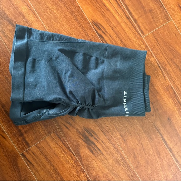 Alphalete Women's dark sea blue Bike Shorts - Picture 2 of 4